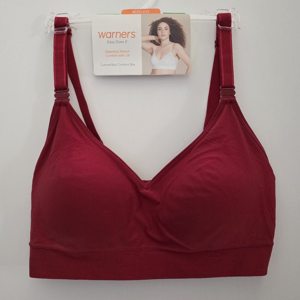 Warner's Easy Does It Seamless Bra - Deep Red